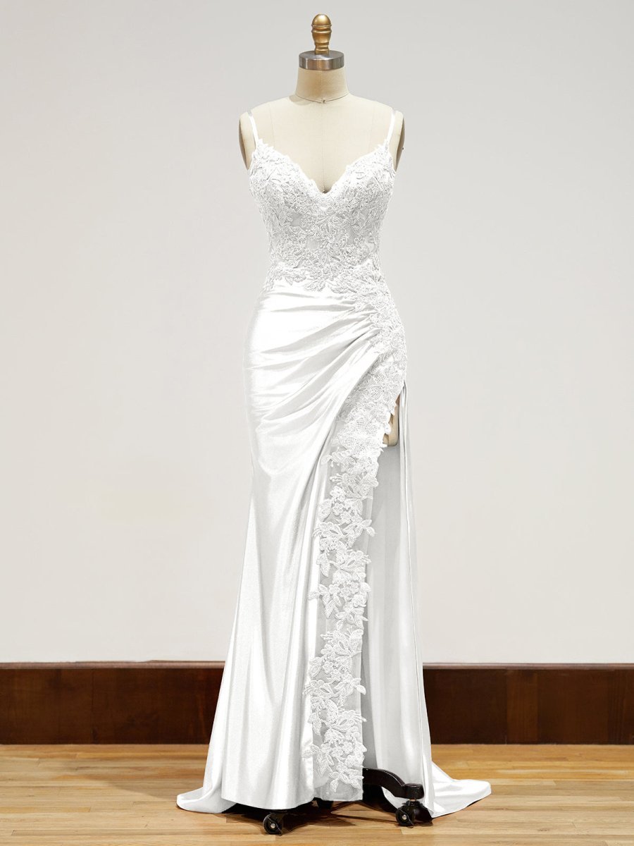 Off-Shoulder Lace Mermaid Prom Dress - Image 8