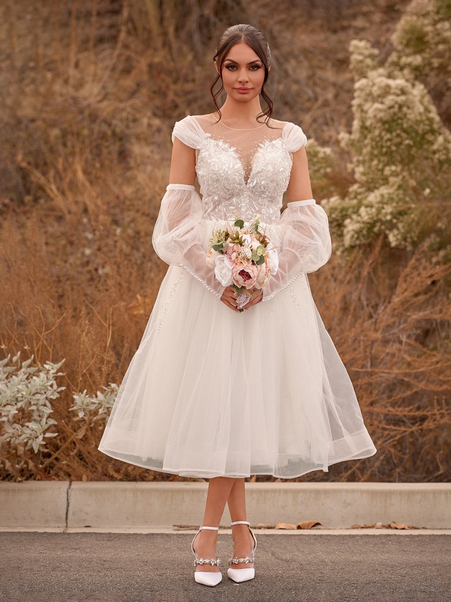 Strapless Lace Wedding Dress - Image 3