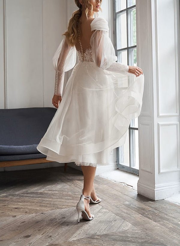 Strapless Lace Wedding Dress - Image 8