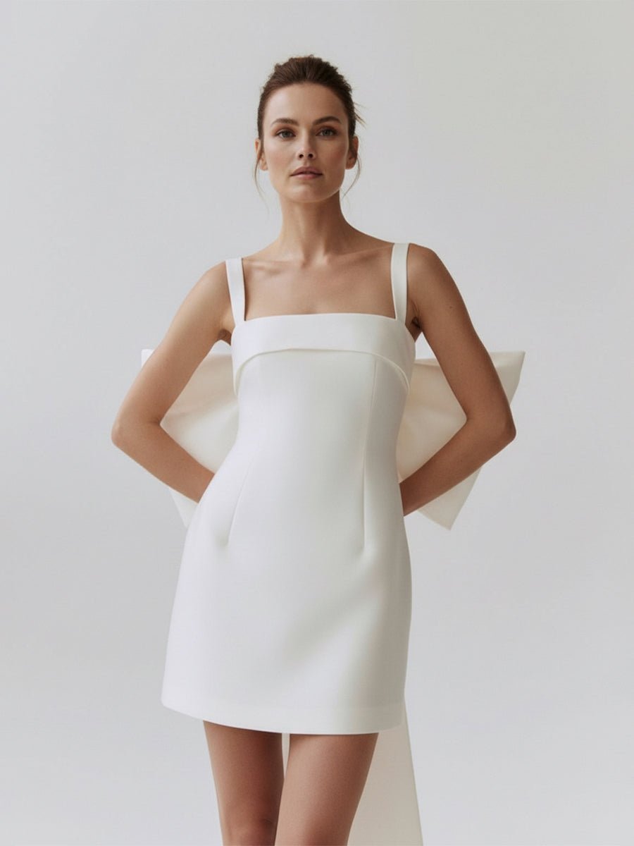 Off-Shoulder Satin Wedding Dress - Image 5
